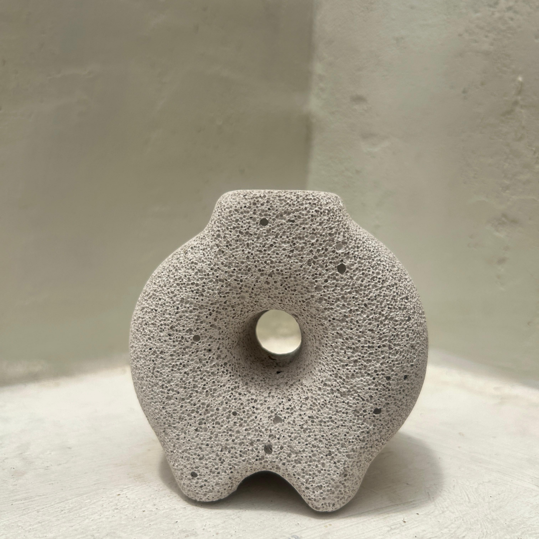O Shape Modern Concrete Vase