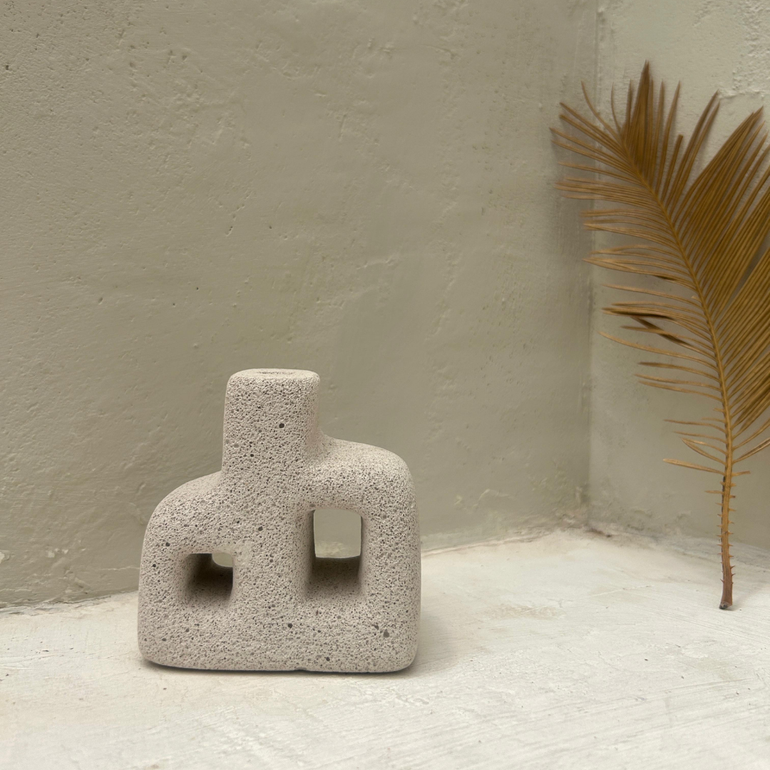 White Irregular Scandinavian Vase