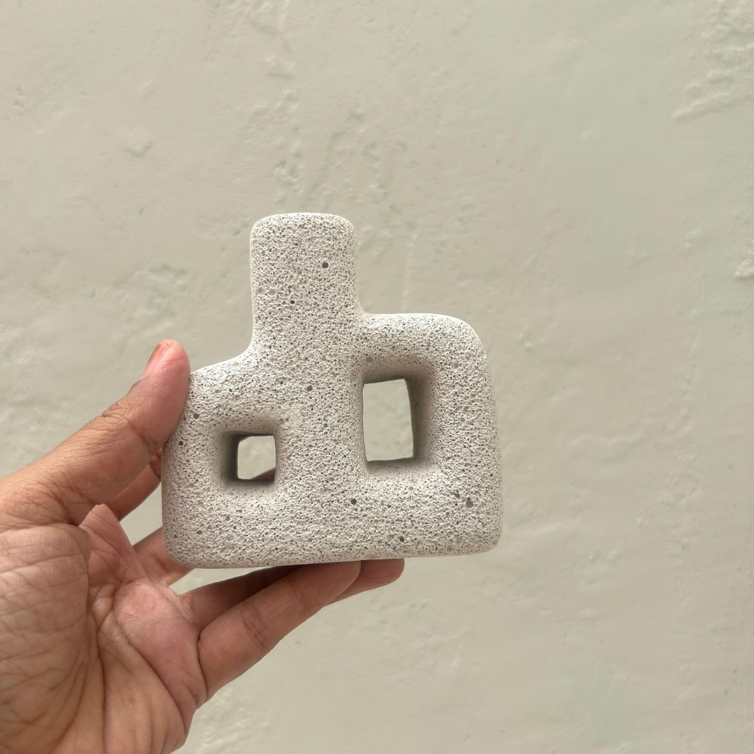 White Irregular Scandinavian Vase