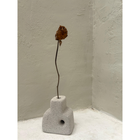 Unique Shape White Scandi Vase