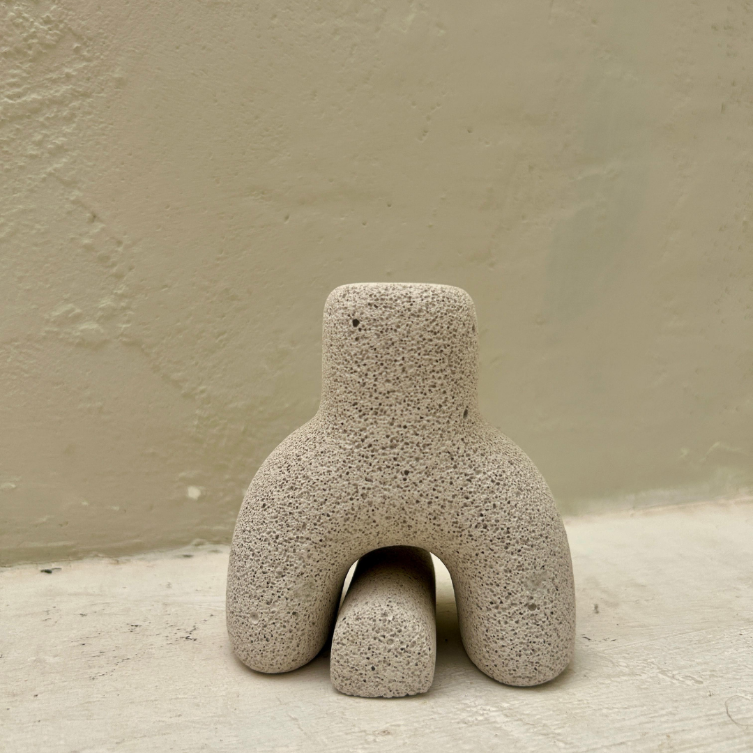 Irregular White Nordic Vase