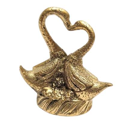 3.9'' Love Swan Brass Figurines