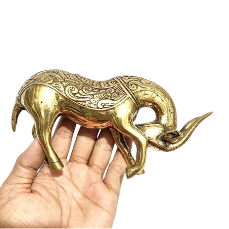 3.9'' Tall Goat Brass animal miniature